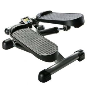 Mini Stepper with Monitor - Low Impact Black and Gray Stepper- Great Design for at Home Workouts - Step