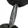 Gymenist, 25lb Rubber Hex Dumbbell, Pair