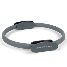 Pilates Resistance Ring for Strengthening Core Muscles (Color: grey)