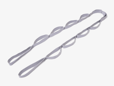 12-Loop Strap for Stretching for Yoga, Pilates, Physical Therapy, Dance, and Gymnastics (Color: grey)