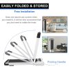 2 in 1 Under Desk Treadmill - 2.5 HP Folding Treadmill for Home; Installation-Free Foldable Treadmill Compact Electric Running Machine; Remote Control